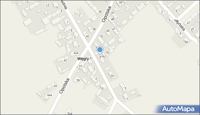 Węgry, Kotorska, 3, mapa Węgry