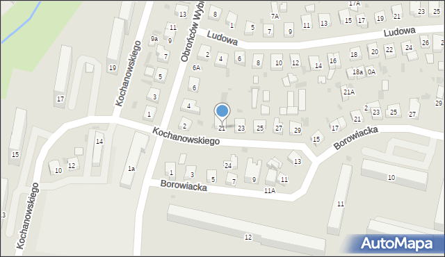 Wejherowo, Kochanowskiego Jana, 21, mapa Wejherowo