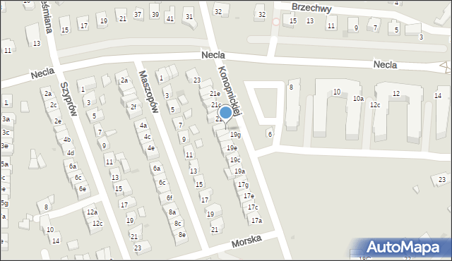 Wejherowo, Konopnickiej Marii, 19h, mapa Wejherowo