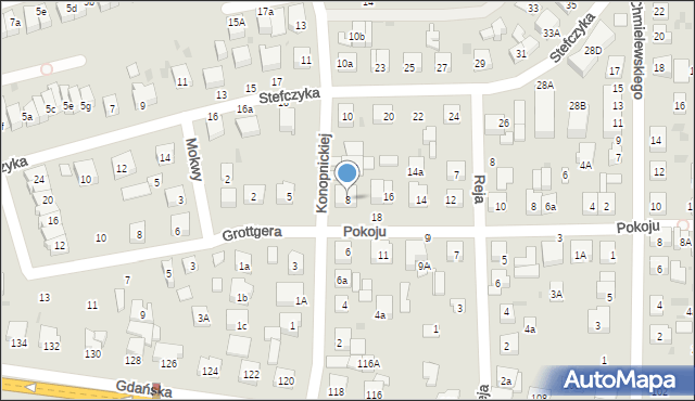 Wejherowo, Konopnickiej Marii, 8, mapa Wejherowo