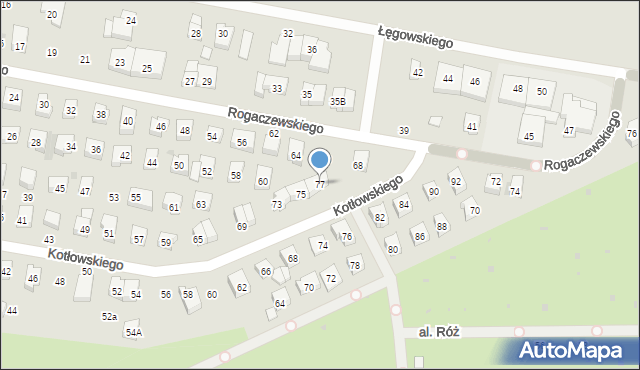 Wejherowo, Kotłowskiego Jana, 77, mapa Wejherowo