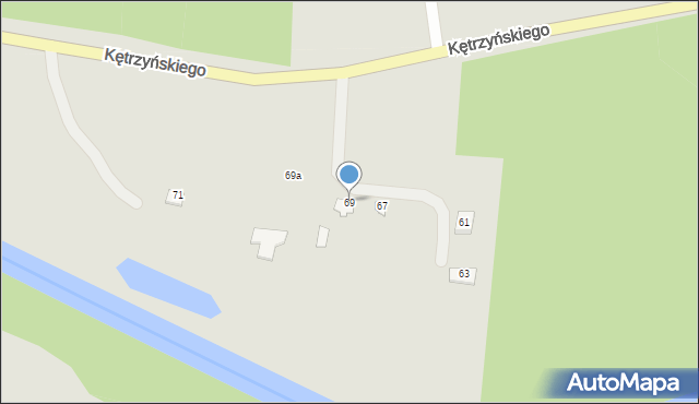 Wielbark, Kolonia II, 2, mapa Wielbark