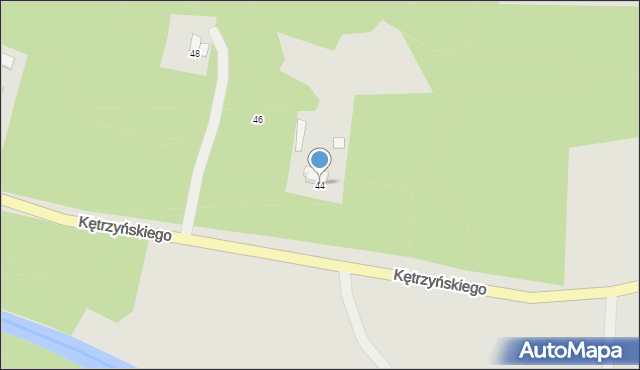 Wielbark, Kolonia II, 3, mapa Wielbark