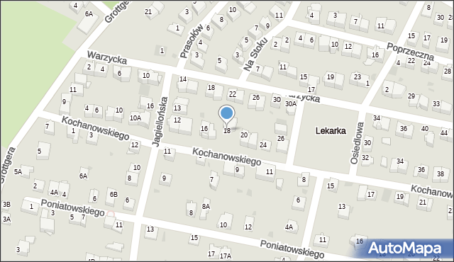 Wieliczka, Kochanowskiego Jana, 18, mapa Wieliczka