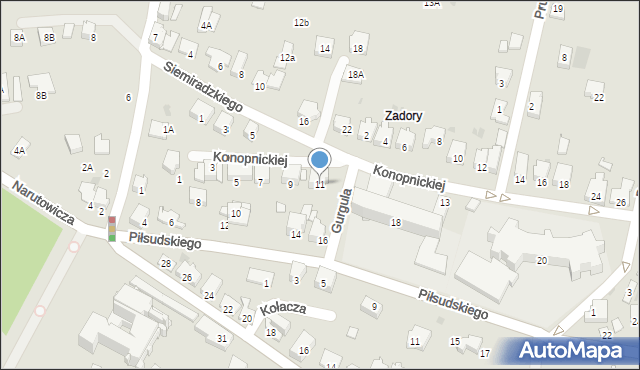 Wieliczka, Konopnickiej Marii, 11, mapa Wieliczka