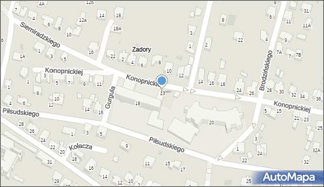 Wieliczka, Konopnickiej Marii, 13, mapa Wieliczka