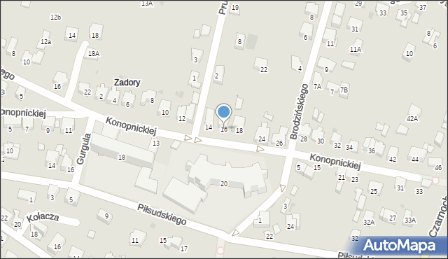 Wieliczka, Konopnickiej Marii, 16, mapa Wieliczka