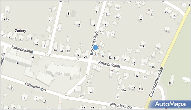 Wieliczka, Konopnickiej Marii, 28, mapa Wieliczka