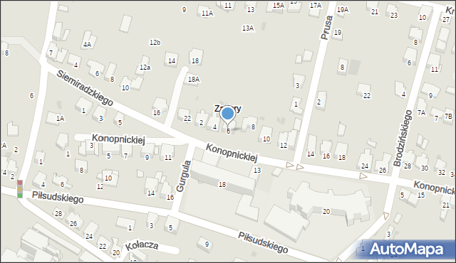 Wieliczka, Konopnickiej Marii, 6, mapa Wieliczka