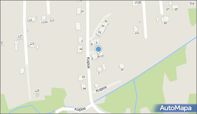 Wieliczka, Kopce, 3n, mapa Wieliczka