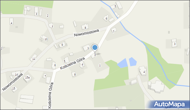 Wielki Komorsk, Kościelna Góra, 2, mapa Wielki Komorsk