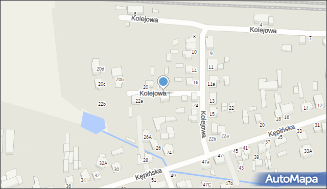 Wieruszów, Kolejowa, 22, mapa Wieruszów