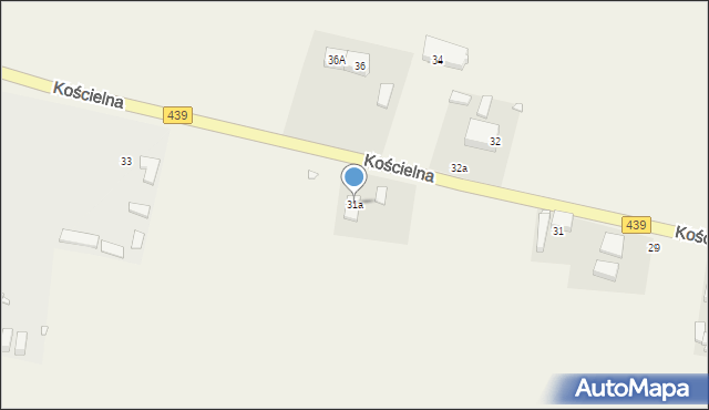 Wierzchowice, Kościelna, 31a, mapa Wierzchowice