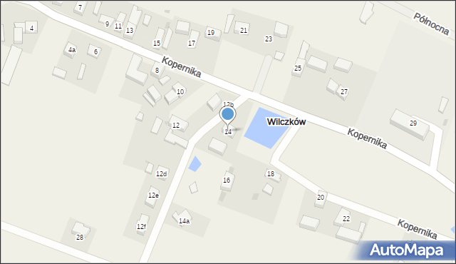 Wilczków, Kopernika Mikołaja, 14, mapa Wilczków