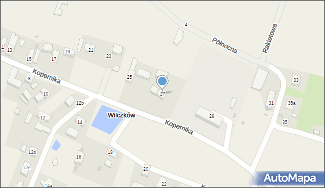 Wilczków, Kopernika Mikołaja, 27, mapa Wilczków