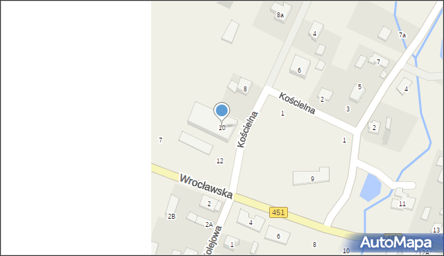 Wilków, Kościelna, 10, mapa Wilków