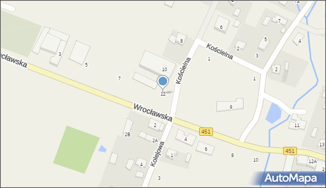 Wilków, Kościelna, 12, mapa Wilków