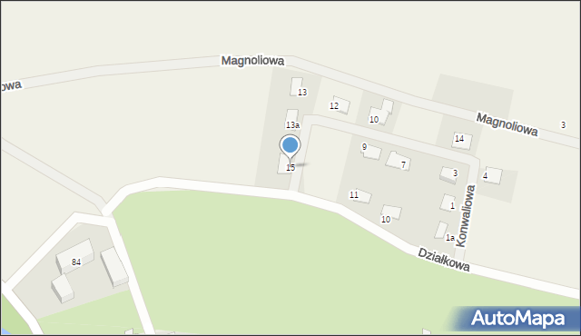 Wilków, Konwaliowa, 15, mapa Wilków