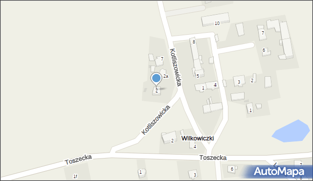 Wilkowiczki, Kotliszowicka, 2, mapa Wilkowiczki