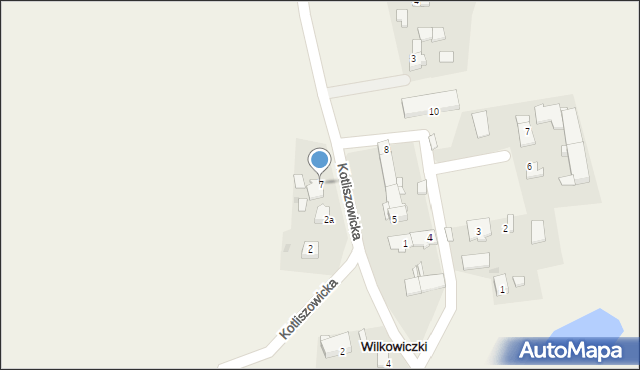 Wilkowiczki, Kotliszowicka, 7, mapa Wilkowiczki