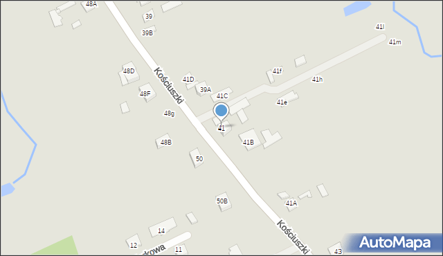 Wiskitki, Kościuszki Tadeusza, gen., 41, mapa Wiskitki