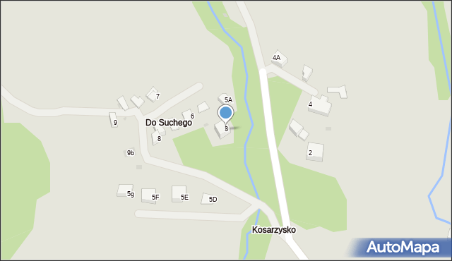 Wisła, Koszarzyska, 5, mapa Wisła