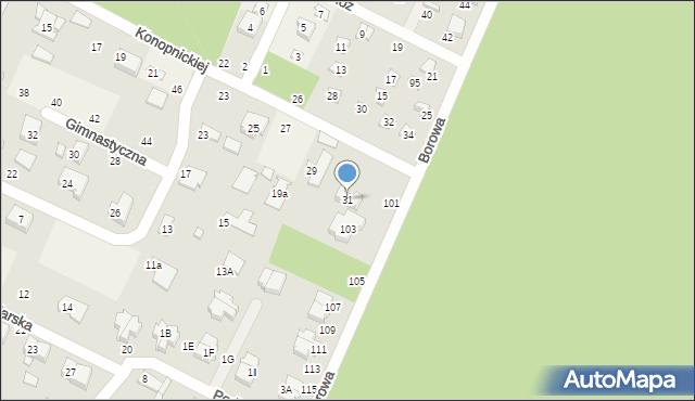 Wiśniowa Góra, Konopnickiej Marii, 31, mapa Wiśniowa Góra