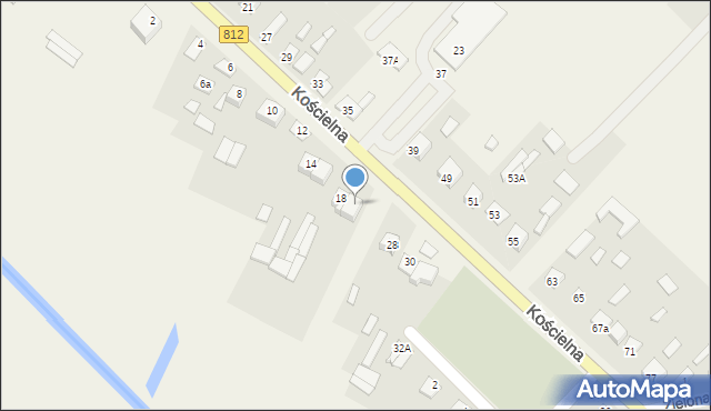 Wisznice, Kościelna, 20, mapa Wisznice