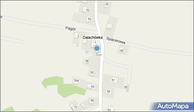 Witanowice, Kościelna, 60, mapa Witanowice