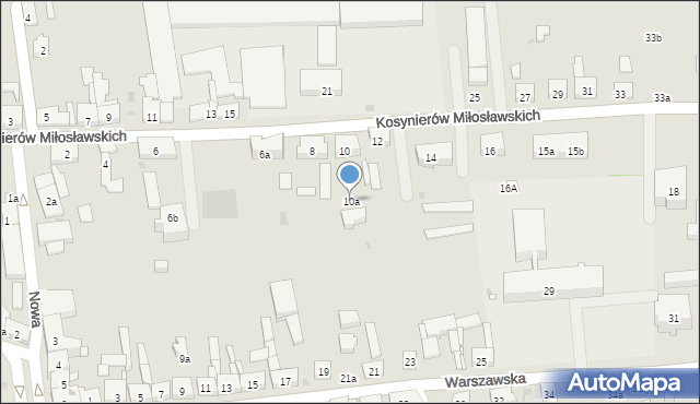 Witkowo, Kosynierów Miłosławskich, 10a, mapa Witkowo