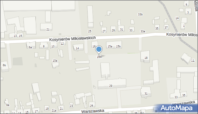 Witkowo, Kosynierów Miłosławskich, 16A, mapa Witkowo