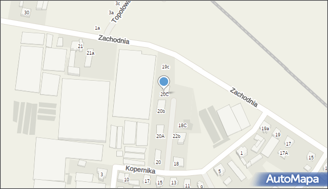 Włoszakowice, Kopernika Mikołaja, 20C, mapa Włoszakowice