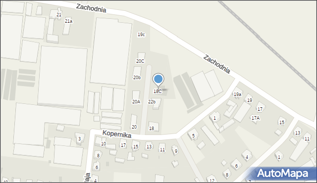 Włoszakowice, Kopernika Mikołaja, 22c, mapa Włoszakowice