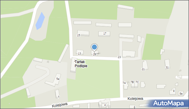 Włoszczowa, Kolejowa, 19, mapa Włoszczowa