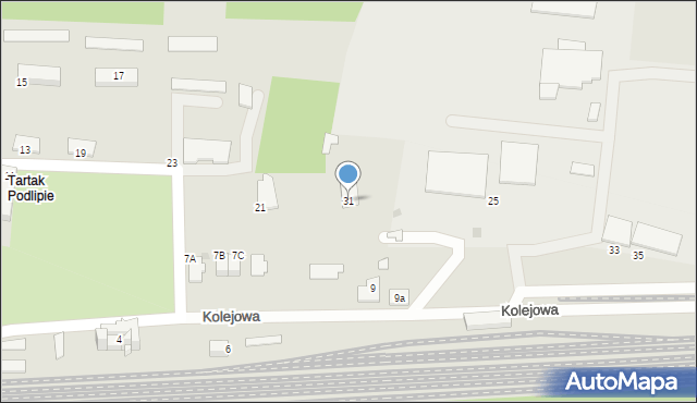 Włoszczowa, Kolejowa, 31, mapa Włoszczowa