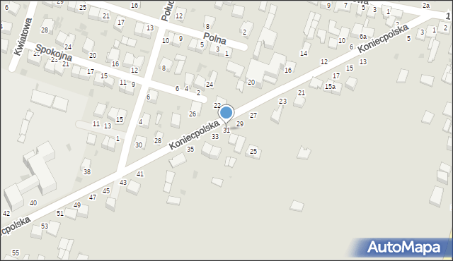 Włoszczowa, Koniecpolska, 31, mapa Włoszczowa