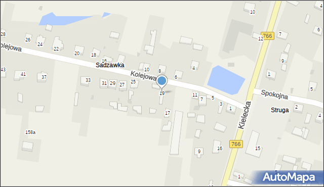 Włoszczowice, Kolejowa, 19, mapa Włoszczowice