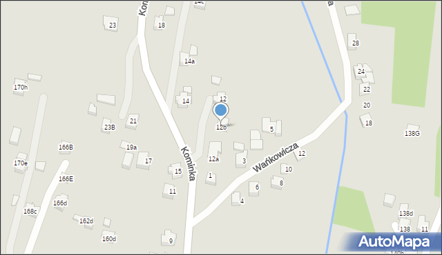 Wodzisław Śląski, Kominka Bolesława, ks. kan., 12b, mapa Wodzisławia Śląskiego