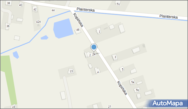 Wohyń, Kopińska, 2A, mapa Wohyń