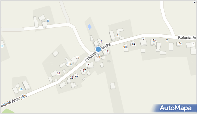 Wojska, Kolonia Ameryka, 13, mapa Wojska