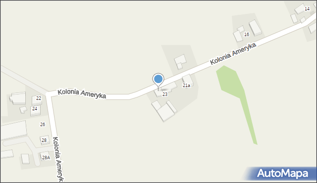 Wojska, Kolonia Ameryka, 25, mapa Wojska