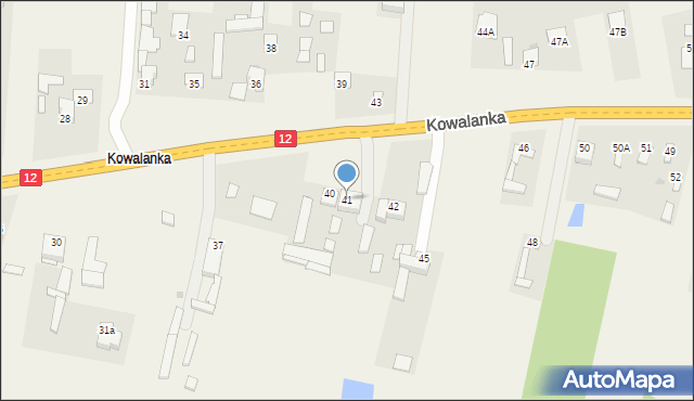 Wolanów, Kowalanka, 41, mapa Wolanów