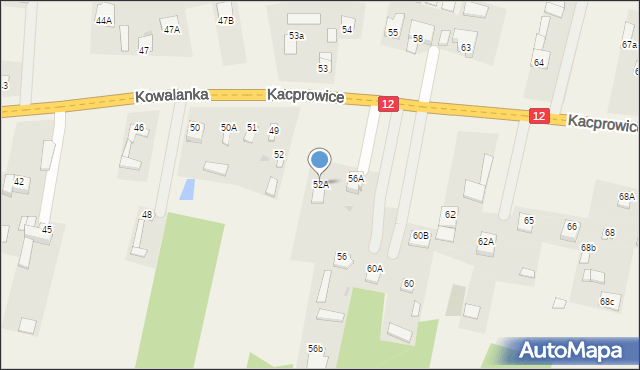 Wolanów, Kowalanka, 52A, mapa Wolanów