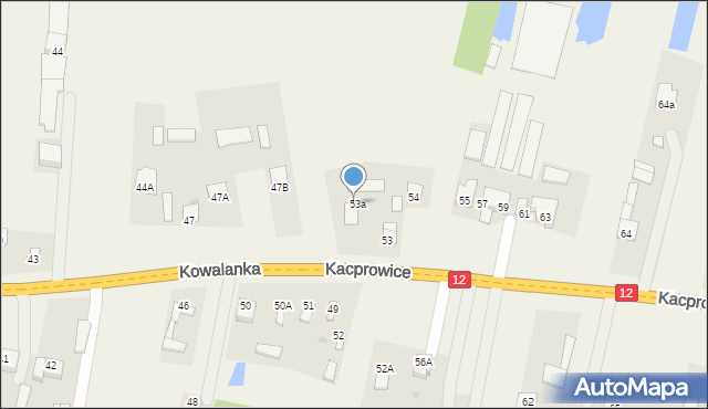 Wolanów, Kowalanka, 53a, mapa Wolanów