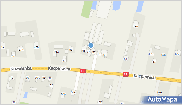 Wolanów, Kowalanka, 58, mapa Wolanów