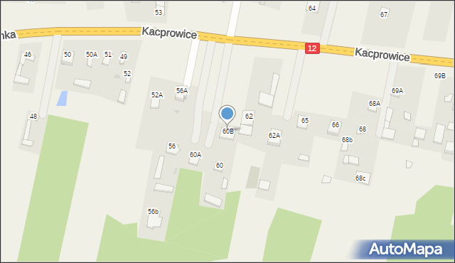 Wolanów, Kowalanka, 60B, mapa Wolanów