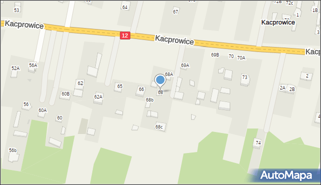 Wolanów, Kowalanka, 68, mapa Wolanów