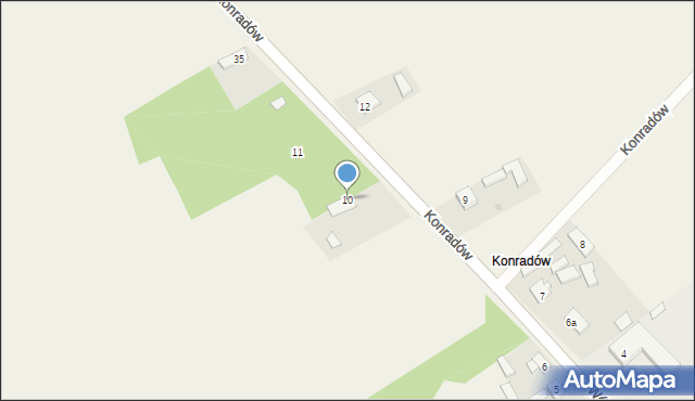 Wólka, Konradów, 10, mapa Wólka