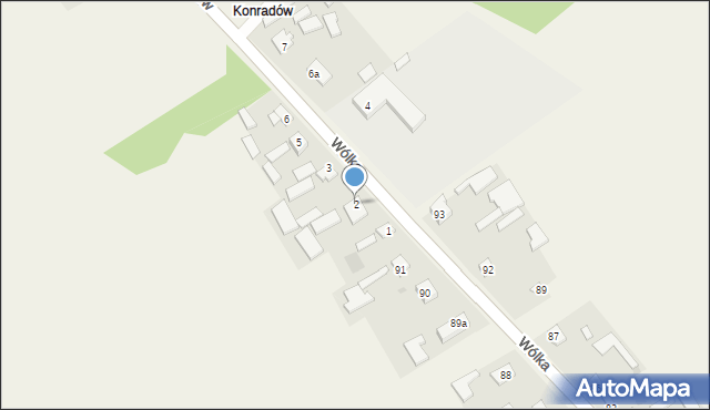 Wólka, Konradów, 2, mapa Wólka