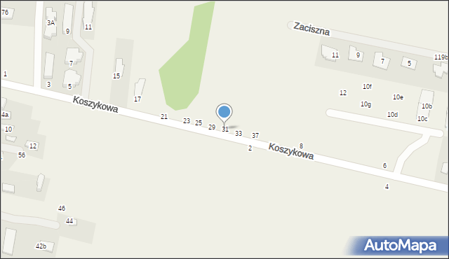 Wólka Mińska, Koszykowa, 31, mapa Wólka Mińska